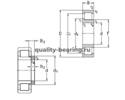 Подшипник NJ2212-E-M6+HJ2212-E ISO купить по выгодной цене с доставкой по России и СНГ