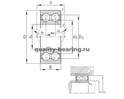 Подшипник 3307-B-TVH ISO