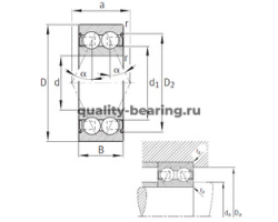 Подшипник 3306-B-2Z-TVH ISO