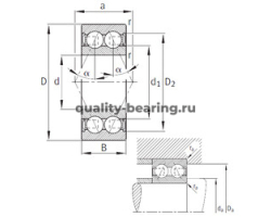 Подшипник 3305-B-2RSR-TVH ISO Подшипник 3305-B-2RSR-TVH ISO