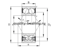 Подшипник 3306-BD-2HRS-TVH ISO