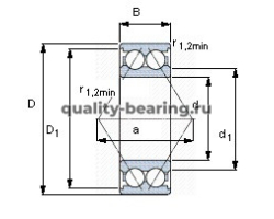 Подшипник 3307 A ISO Подшипник 3307 A ISO