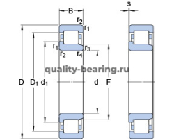 Подшипник NJ 2214 ECM ISO