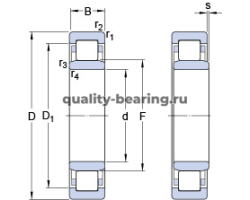 Подшипник NU 2212 ECM ISO