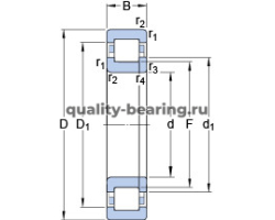 Подшипник NUP 2212 ECML ISO